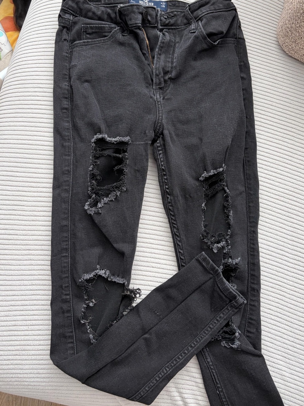 Hollister Black Ripped Skinny Jeans